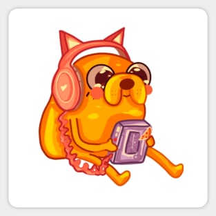 Cat Headset Jake Sticker